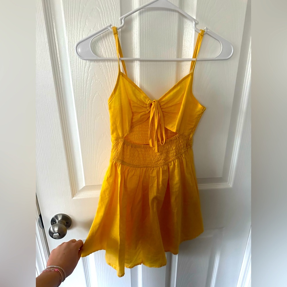 Yellow sunset dress